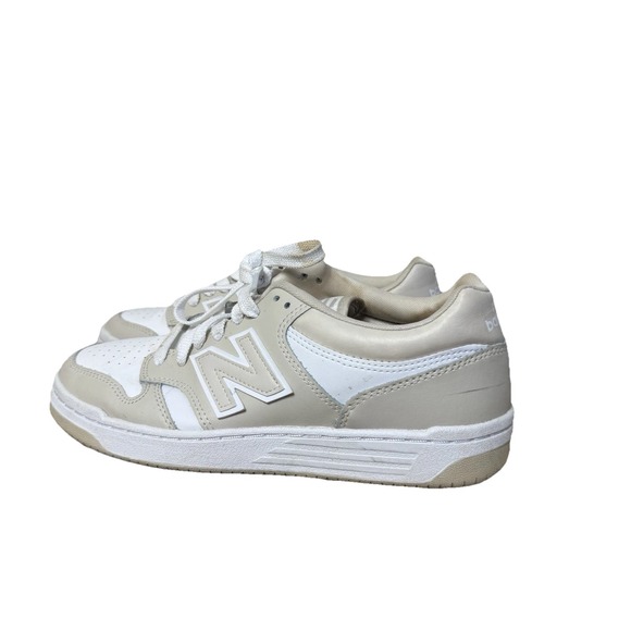 New Balance 480 Cream White Sneakers Women's EU 39.5 Court Style Women 8.5 - Picture 3 of 10
